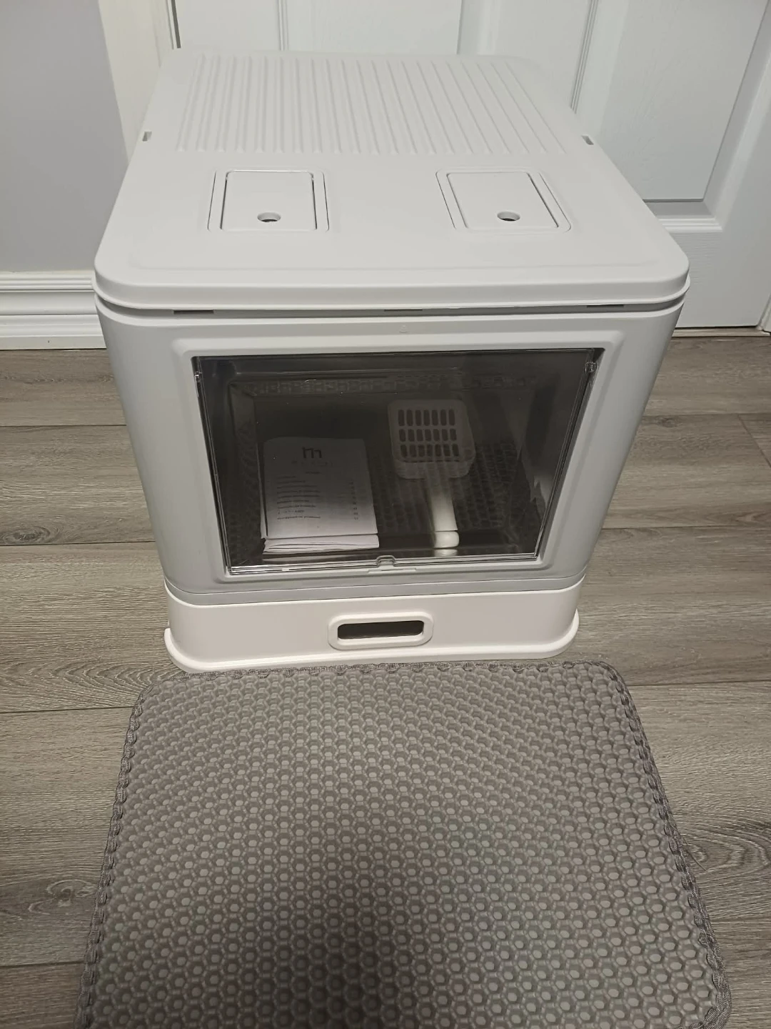 Large Enclosed Cat Litter Box witb Scoop - photo 4
