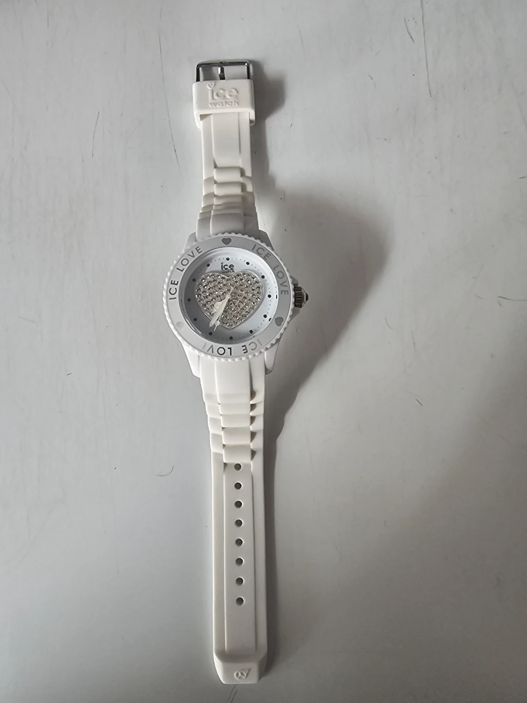 ICE WATCH White Heart Crystal Watch