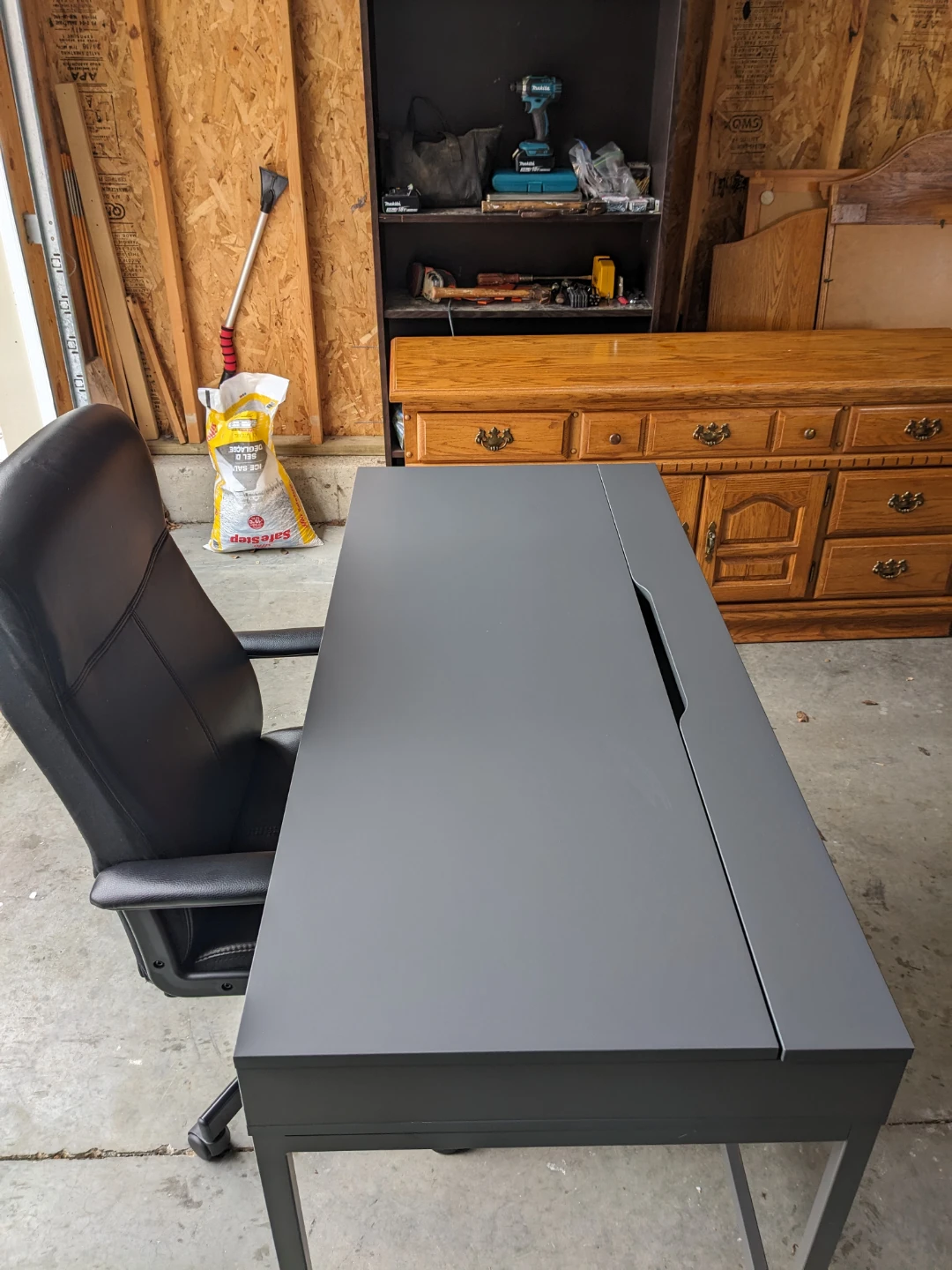 Ikea ALEX desk & MILLBERGET Chair Set -Like New - photo 2