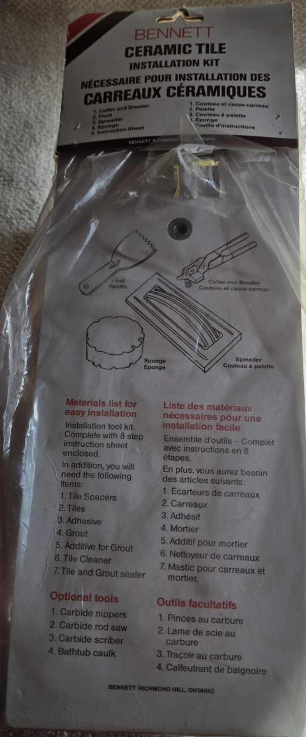 Bennett Ceramic Tile Installation Kit - photo 3