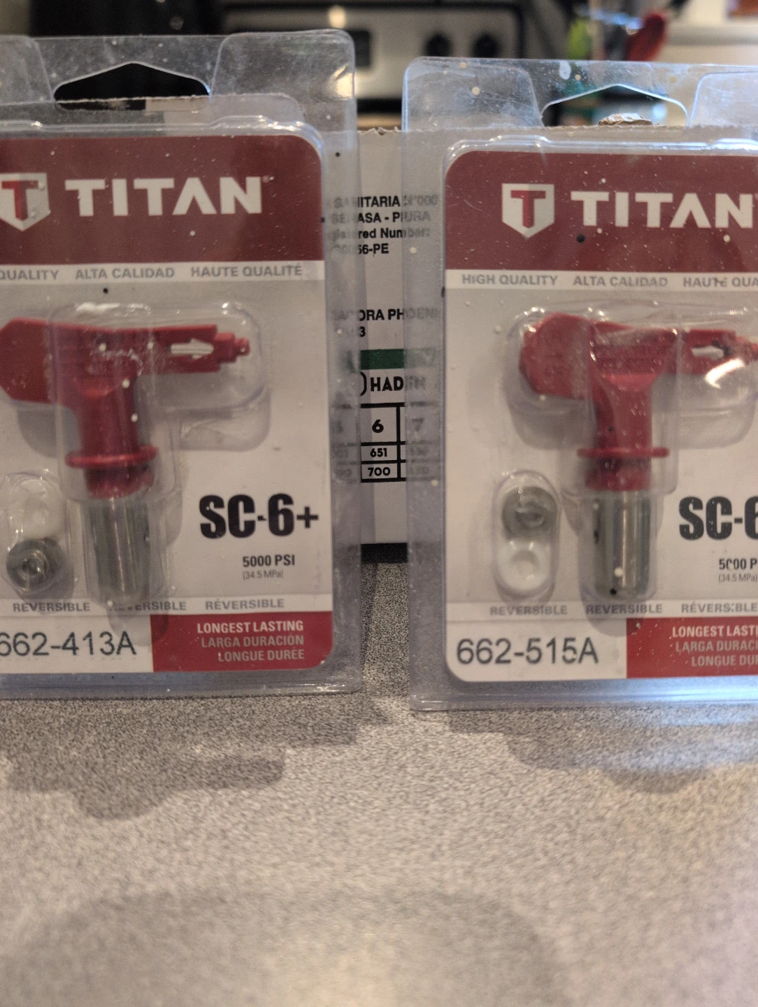 Titan SC-6+ Spray Gun Tip Reversible 5000 PSI (2 Pack)