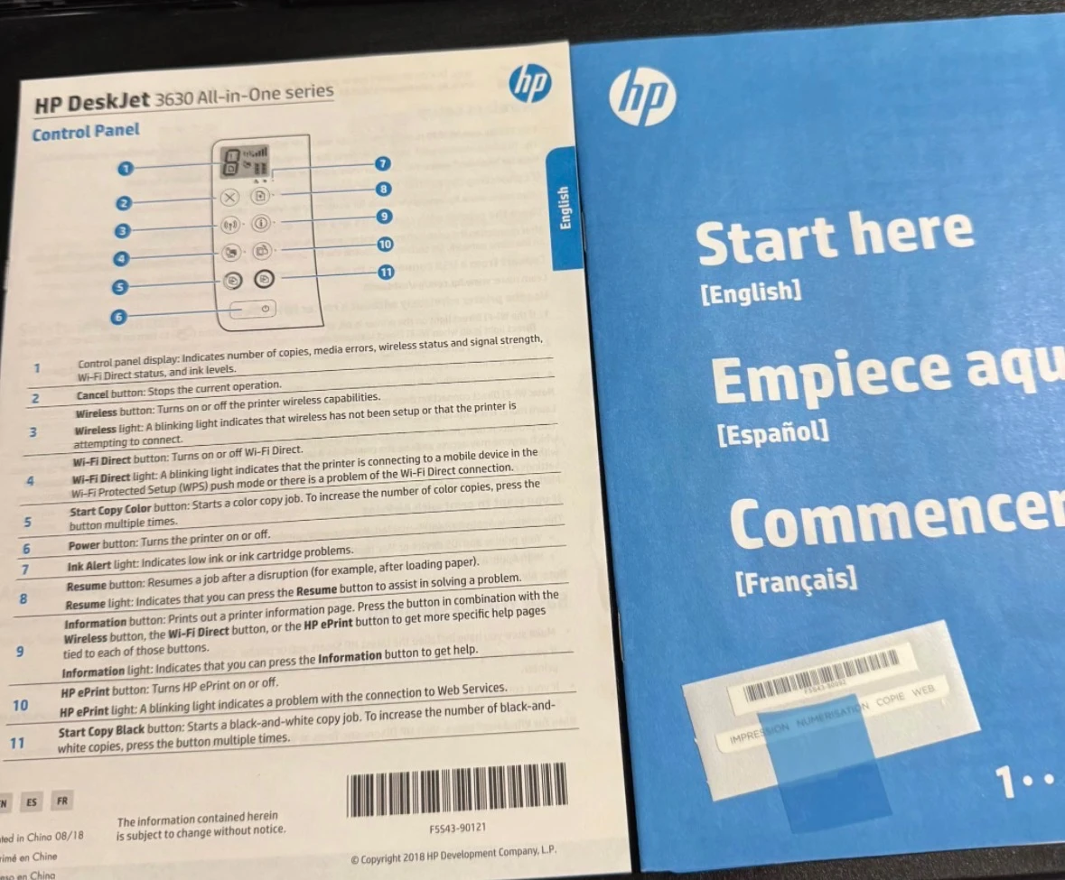 HP DeskJet 3639 All-in-One Printer - photo 3