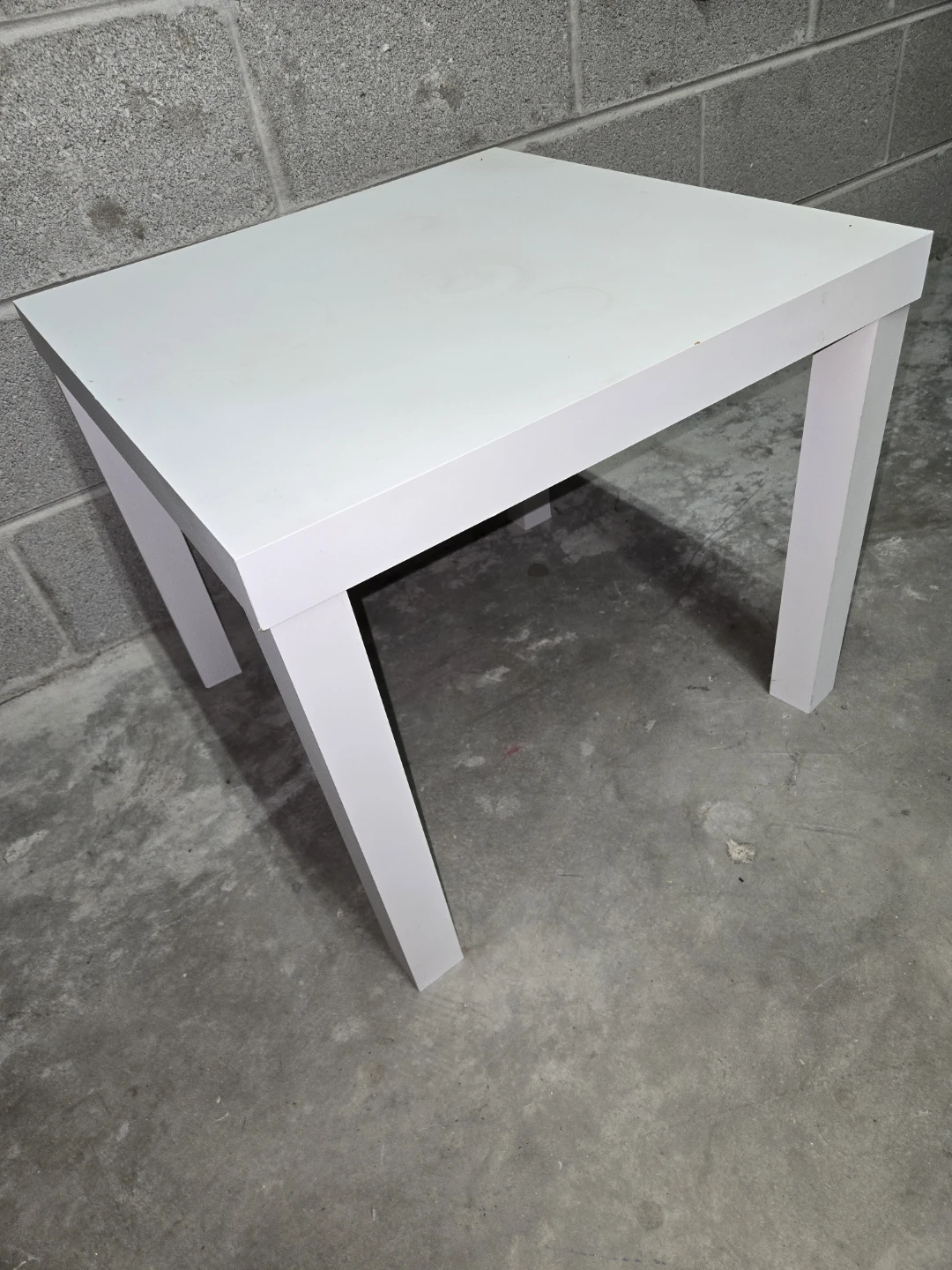 White Square Side Table - photo 4