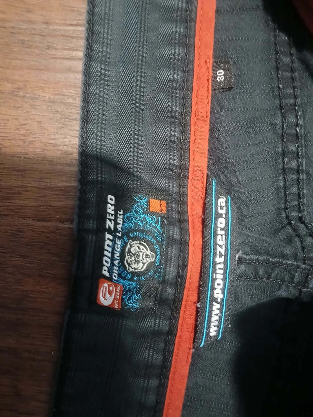 Pantalons Point Zero Orange Label Gris - Taille 30 - photo 3