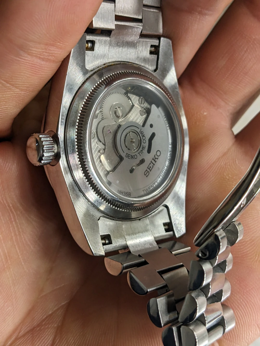 36mm unisex automatic diamond Seiko watch - photo 3