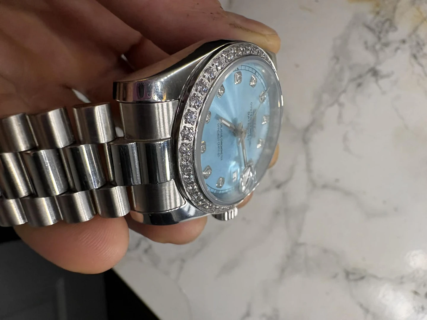 36mm unisex automatic diamond Seiko watch - photo 5