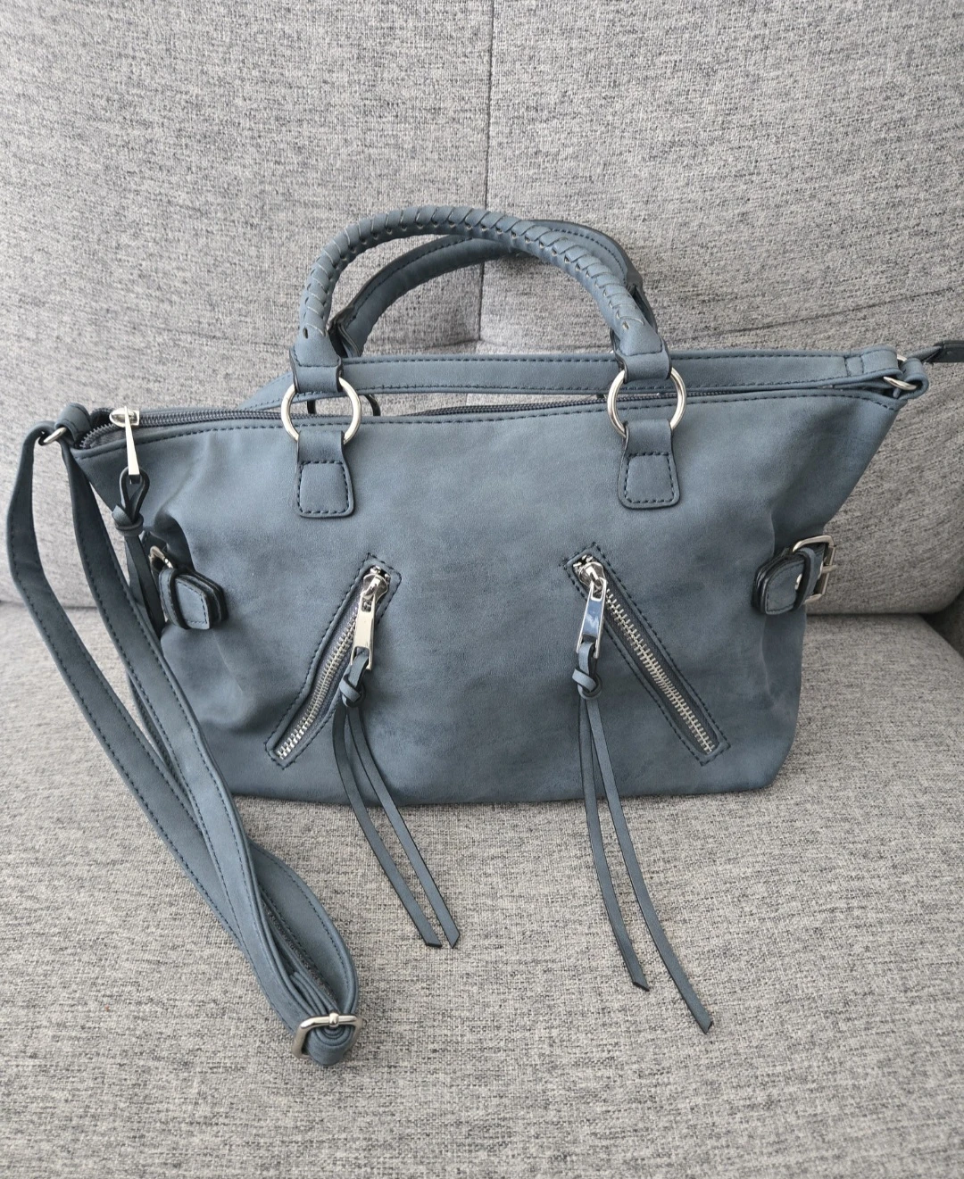 Blue handbag