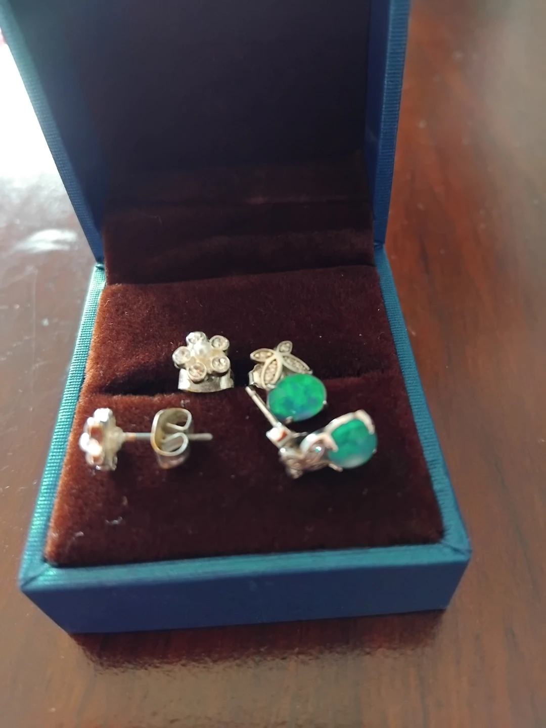 Set of 2 sterling silver pairs of earrings - photo 3