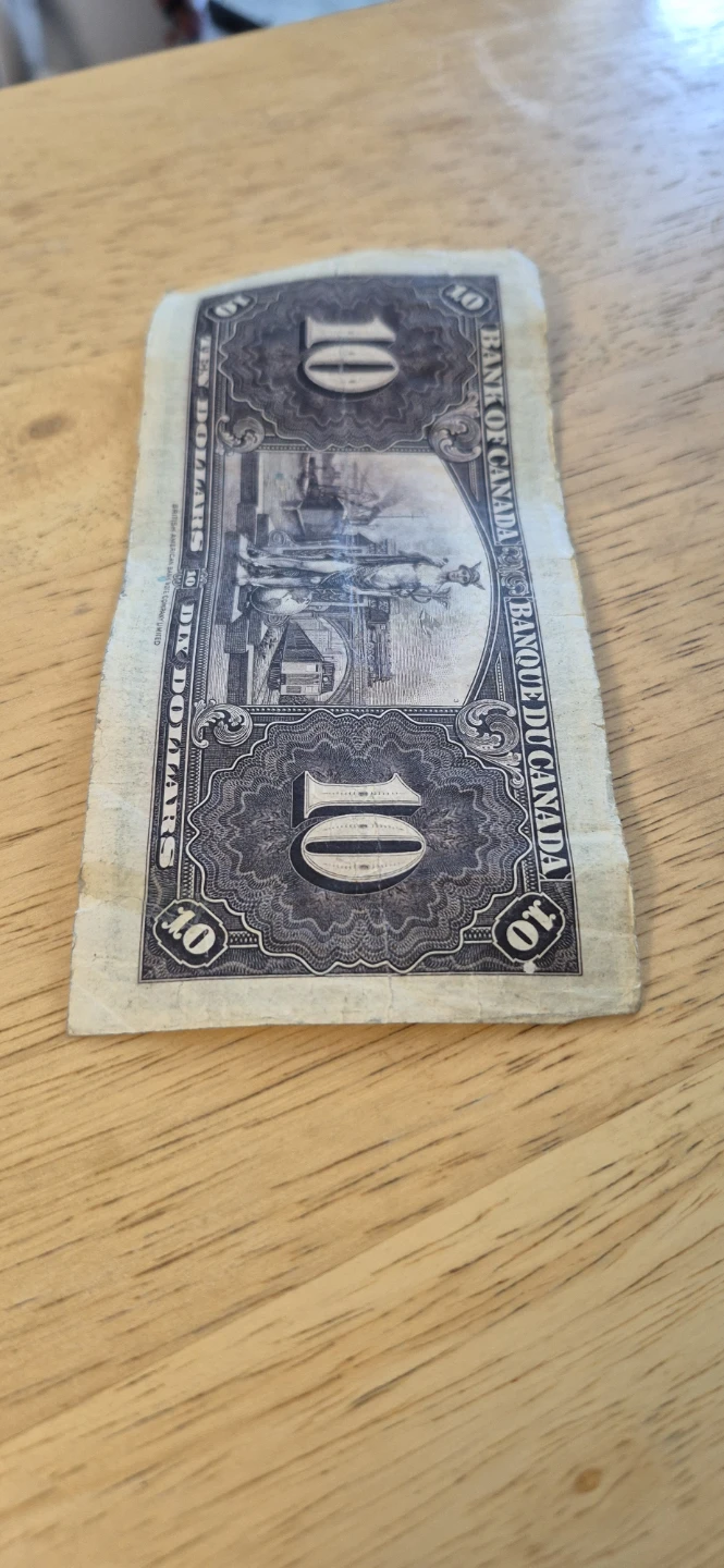 Bank of Canada 1937 Ten Dollar Bill - photo 2