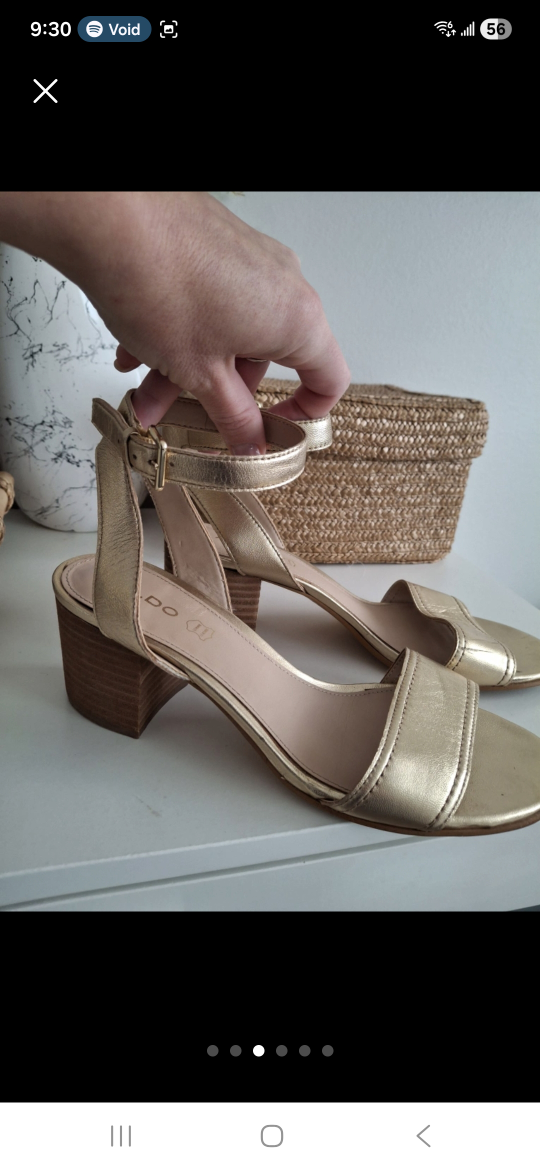 ALDO Gold Block Heel Sandals - photo 2