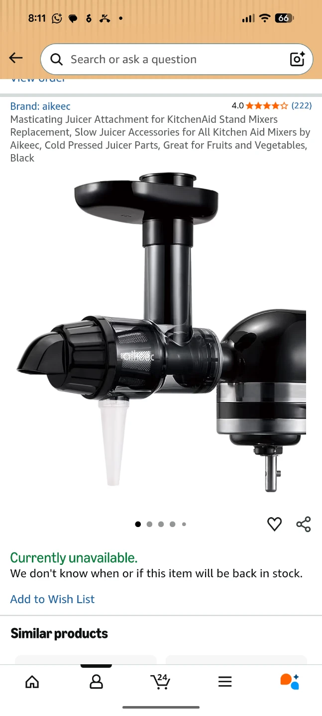 Aikeec Juicer Attachment for KitchenAid Stand Mixers
