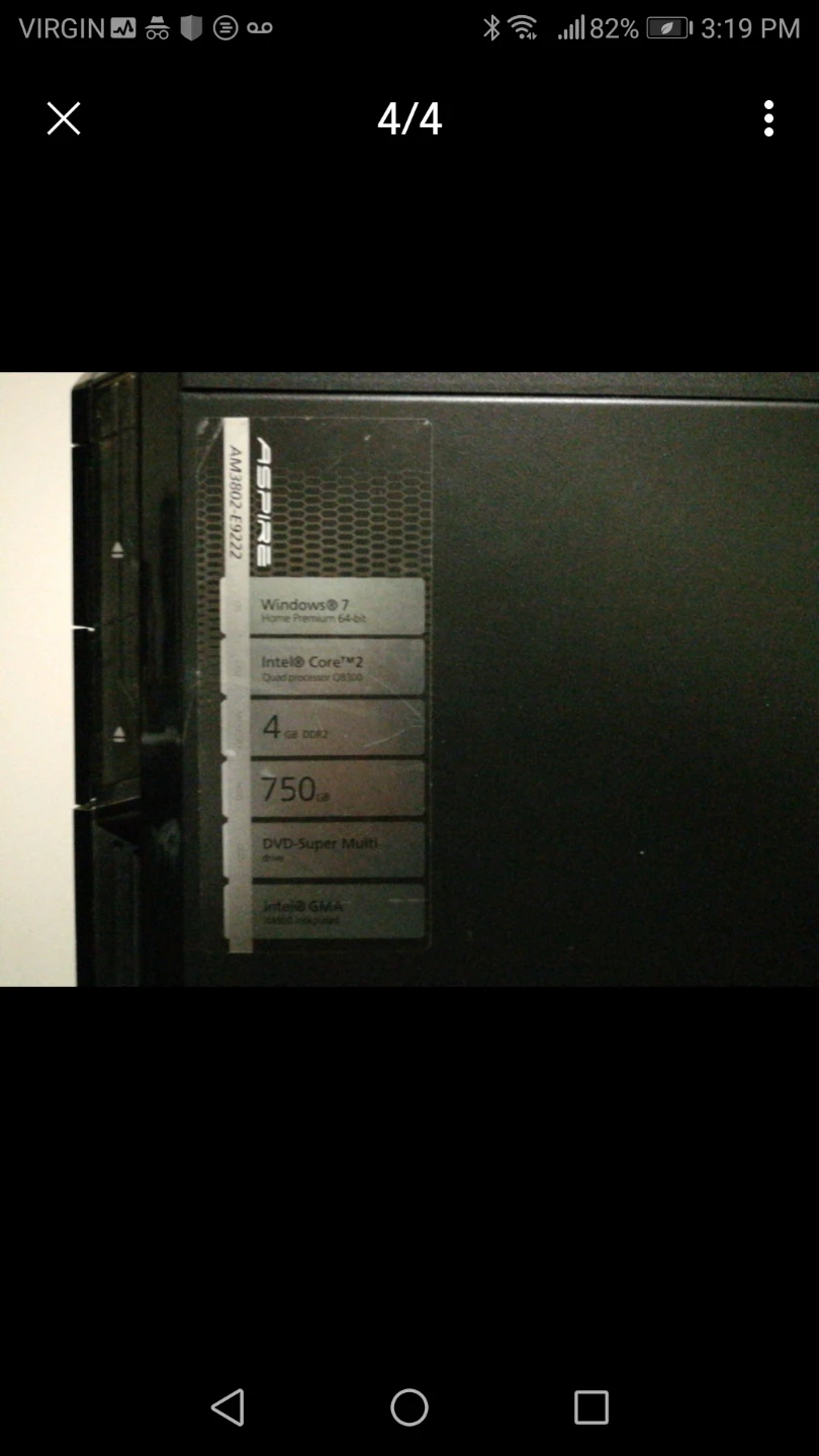 Acer Aspire Desktop Computer - photo 5