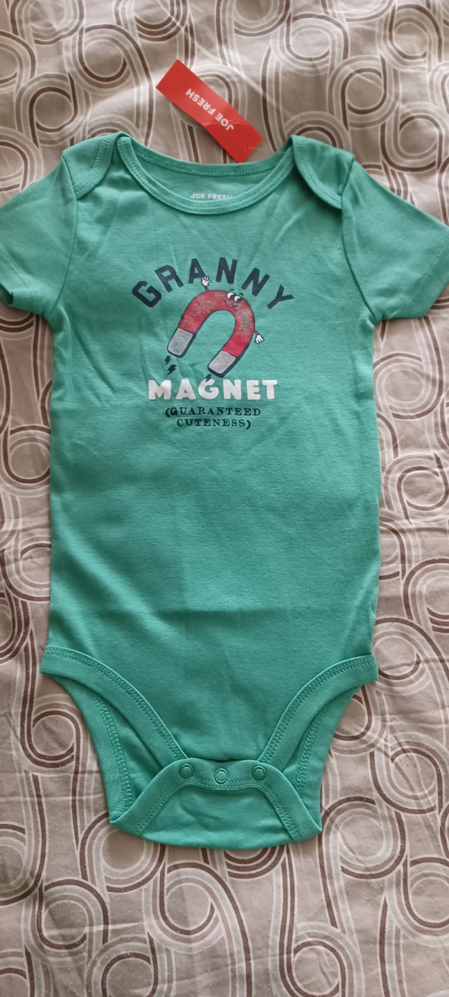 Joe Fresh Baby "Granny Magnet" Bodysuit - 18 Months