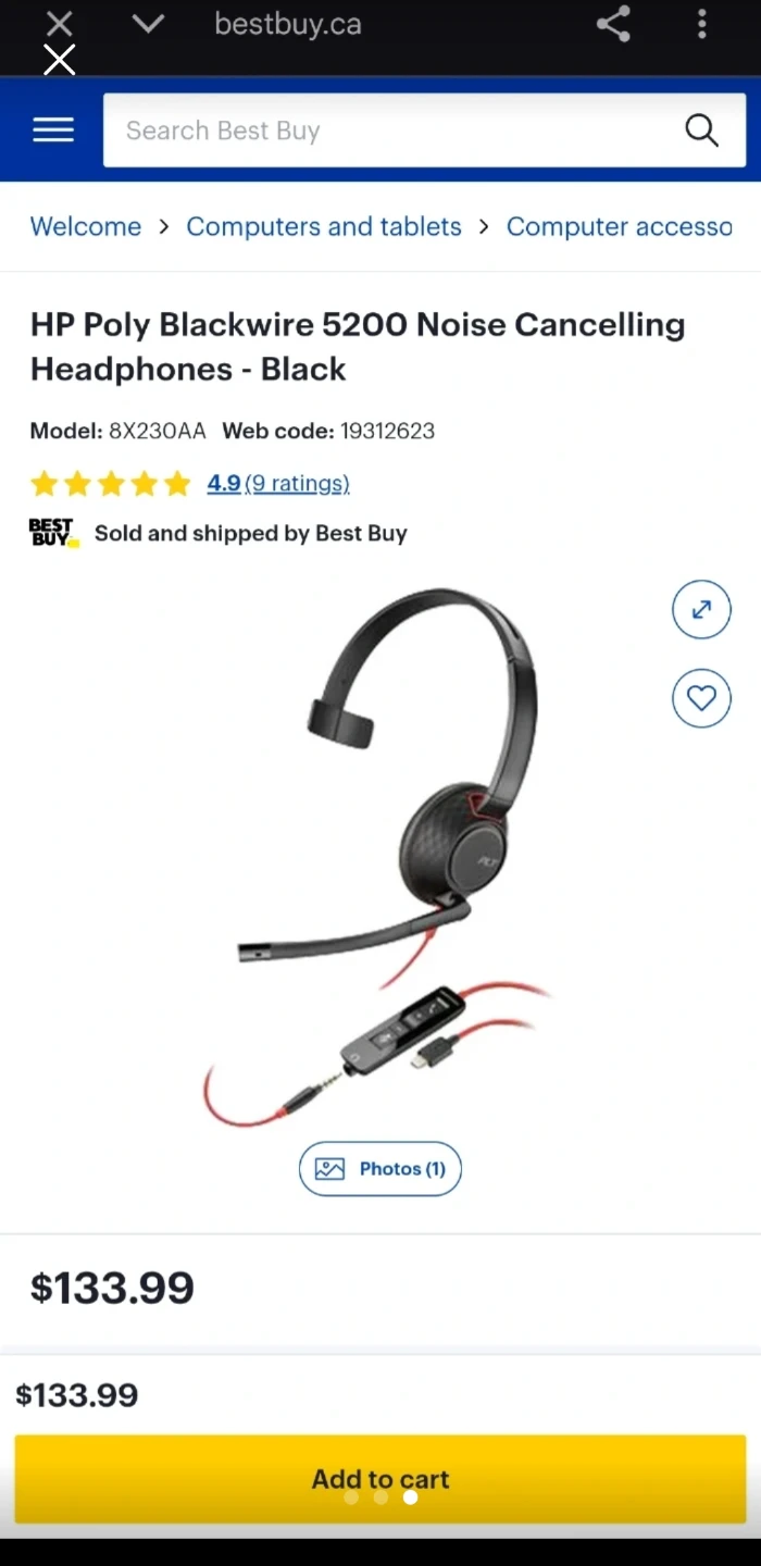 Poly Blackwire 5200 series USB-C headset. - photo 3