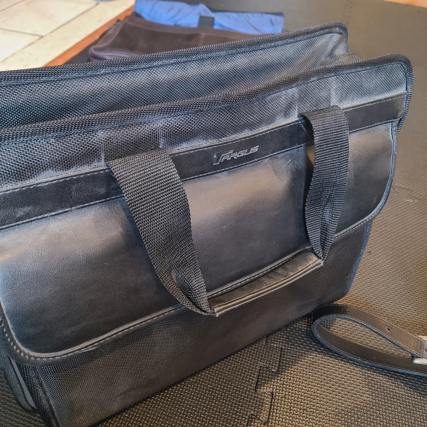 Argus Black Briefcase Bag