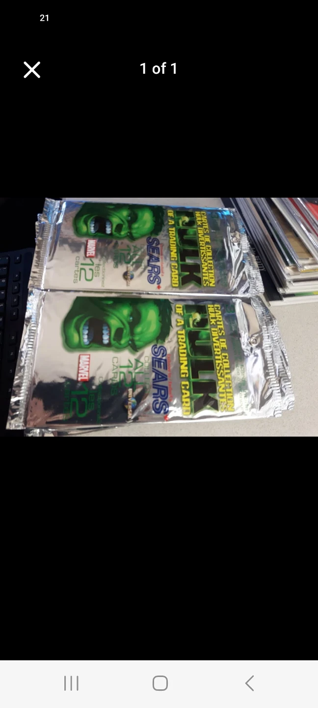 SeRs incredible hulk giveaway packs