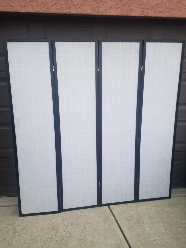 4-Panel Shoji Screen Room Divider