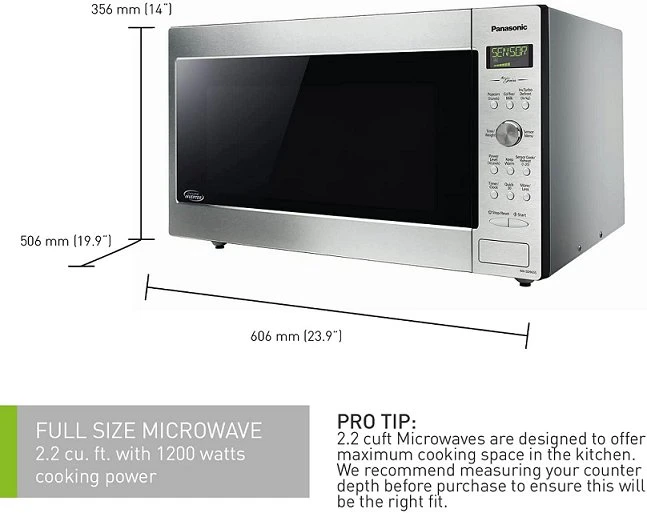 Panasonic 2.2 cu. ft. Microwave 1200W - photo 3