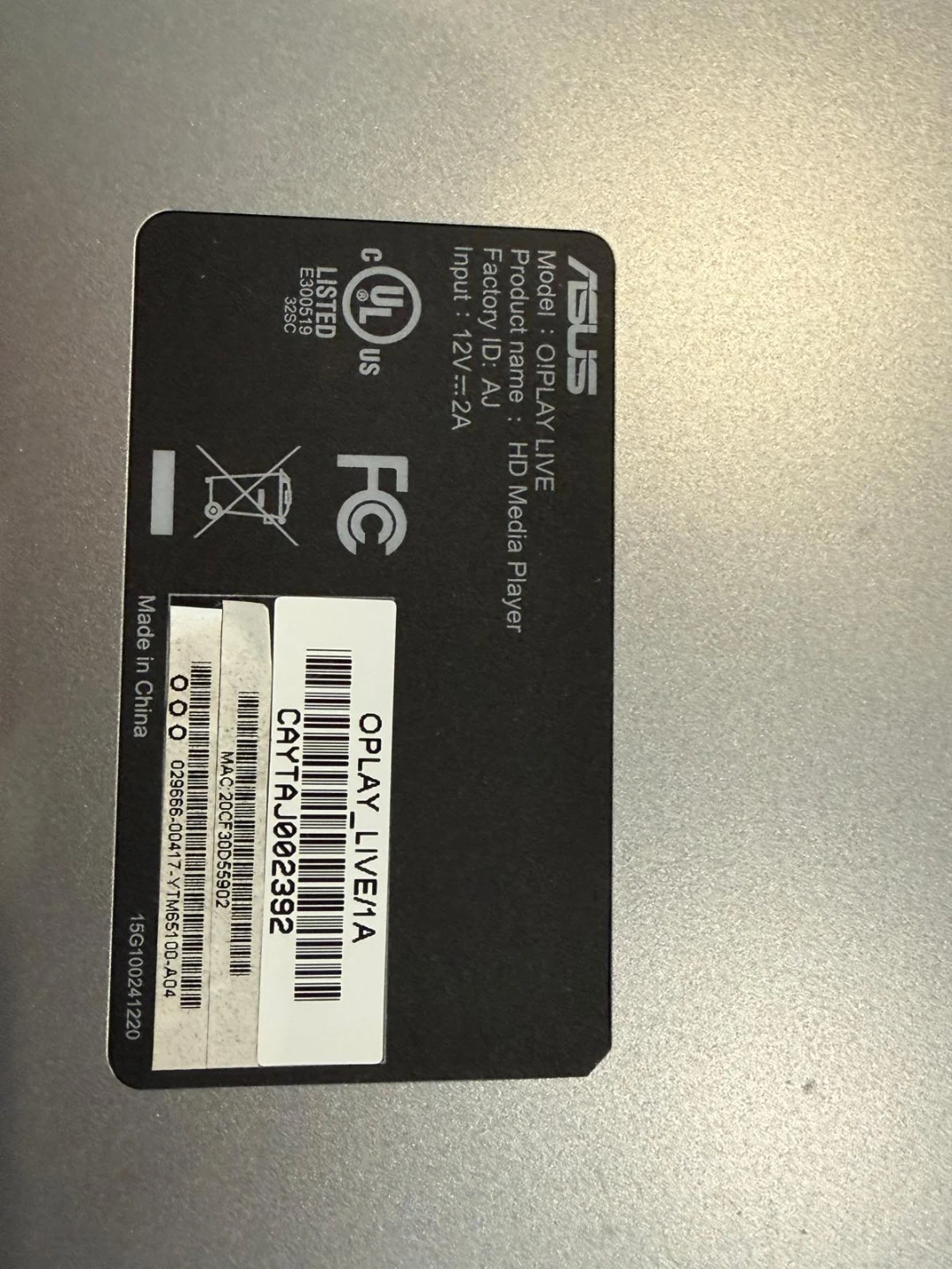 ASUS O!Play Live HD Media Player - $30 - photo 4