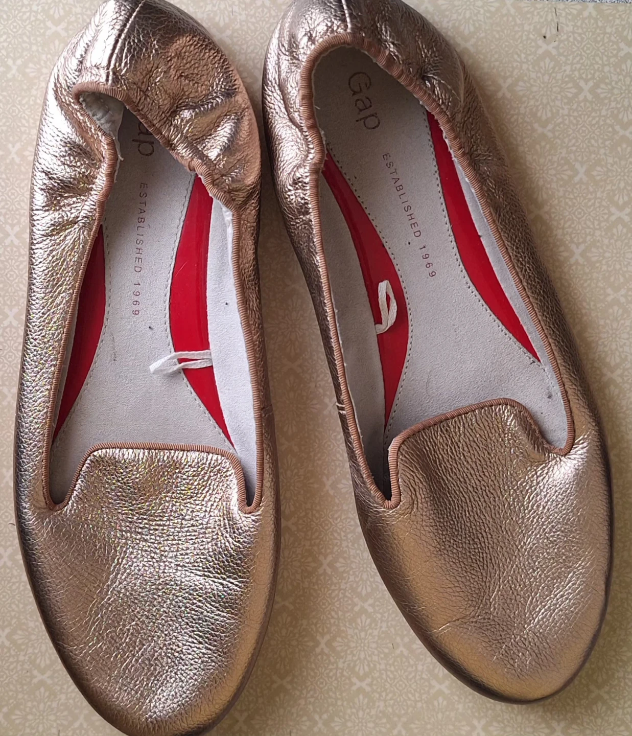 2 sets Gap Metallic Ballet Flats size 10