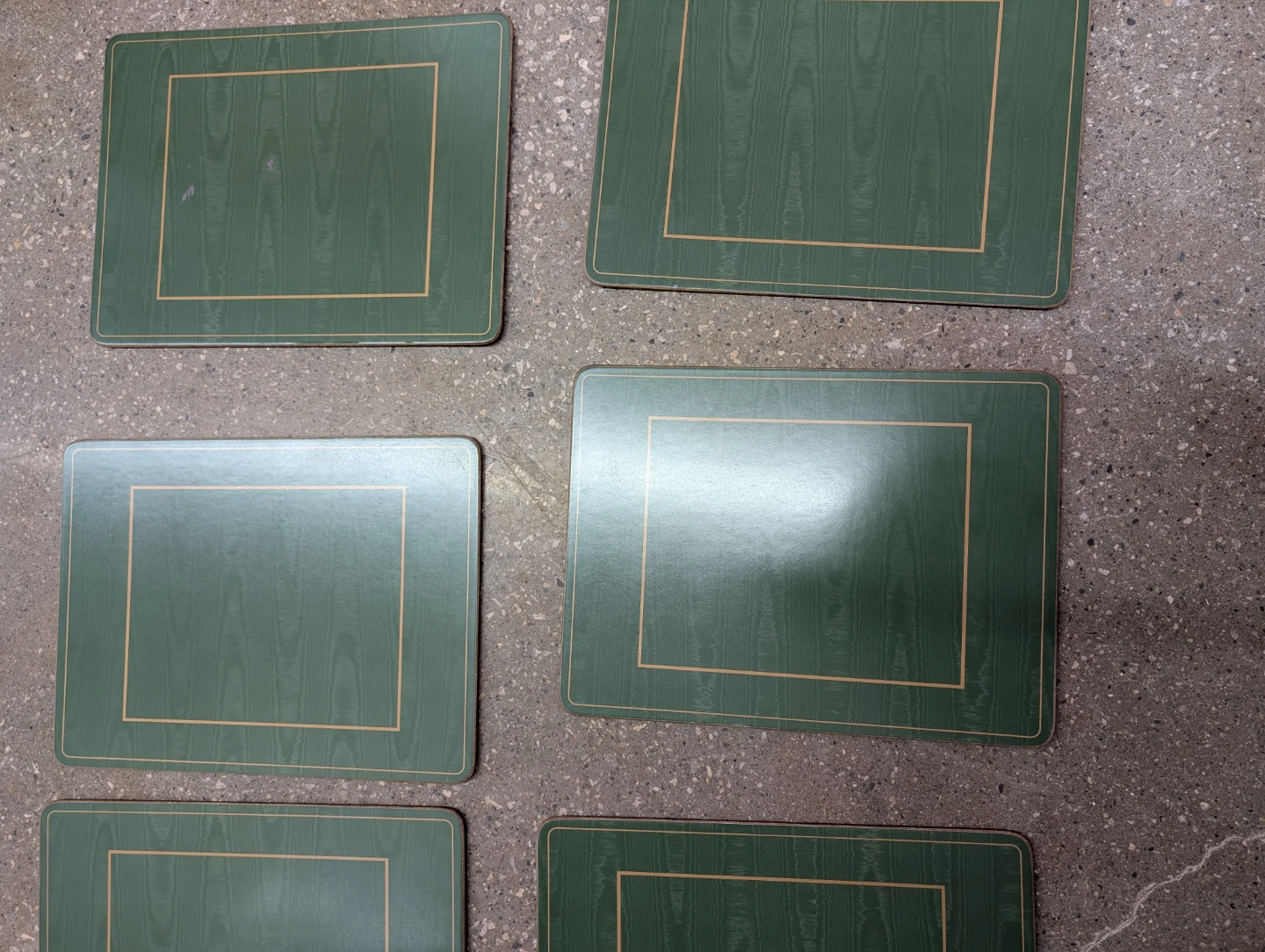 Set of 8 Green Placemats - photo 2