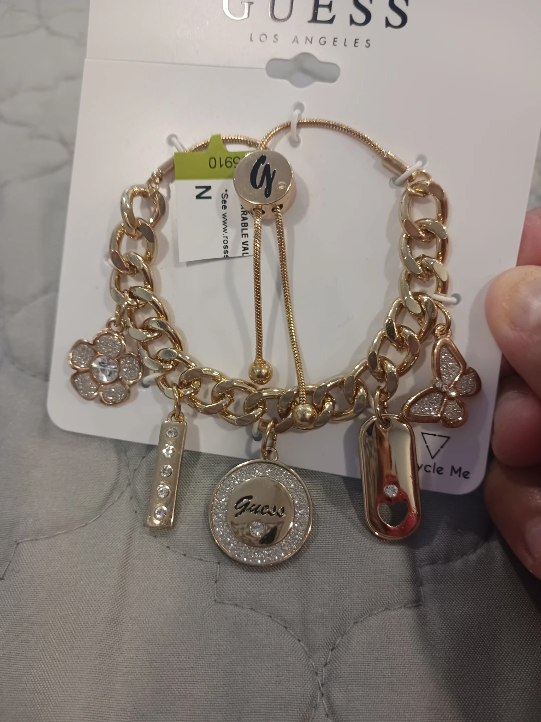 Guess Los Angeles Gold Charm Bracelet - photo 2