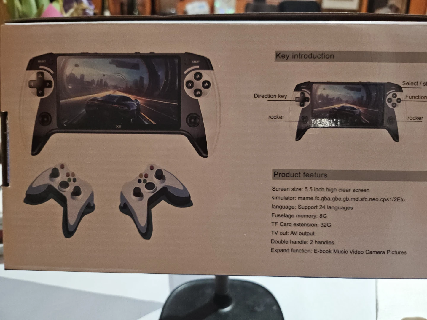 BLACK HAWK X9 5.5-inch Handheld Video Game Machine - photo 2