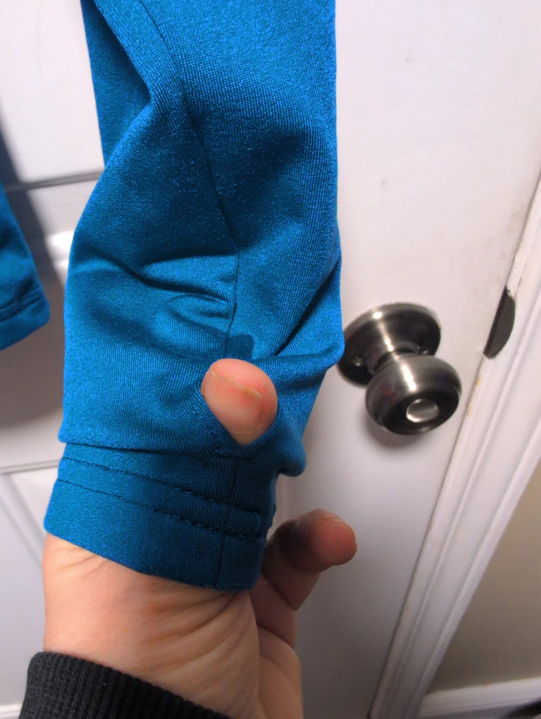 Athletic Works Blue Half-Zip Athletic Top with Thumbholes - photo 3