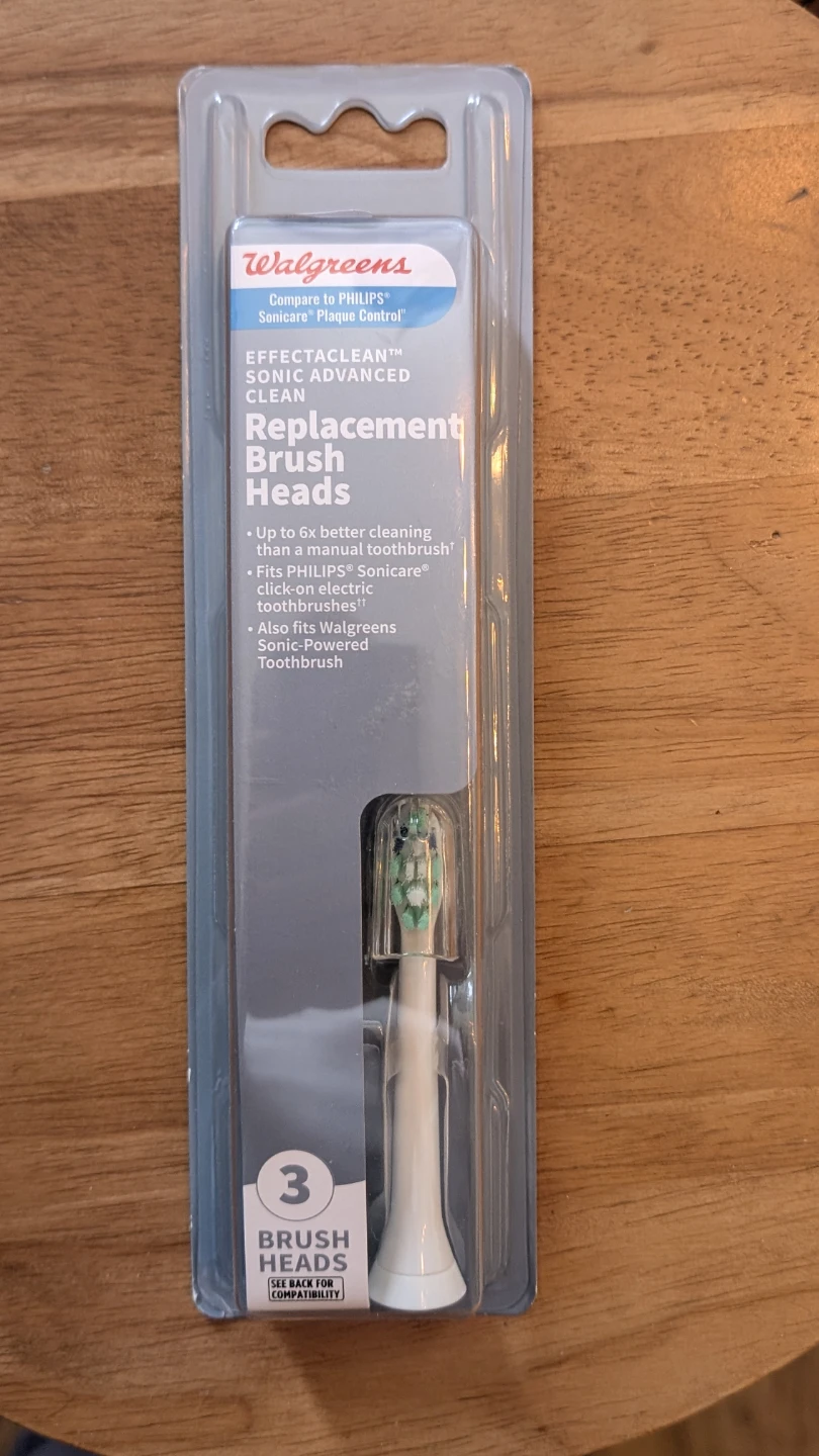 Walgreens Effectaclean Sonic Advanced Clean Replmnt Brush Hd 3