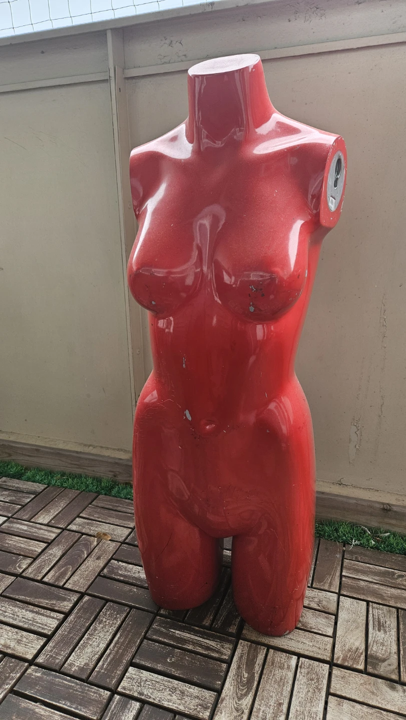 Red Female Torso Mannequin