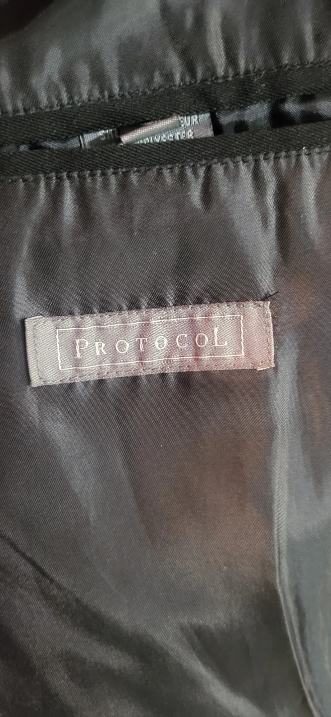 Protocol Men's Suit Jacket 38R/M Black Polyester - photo 3