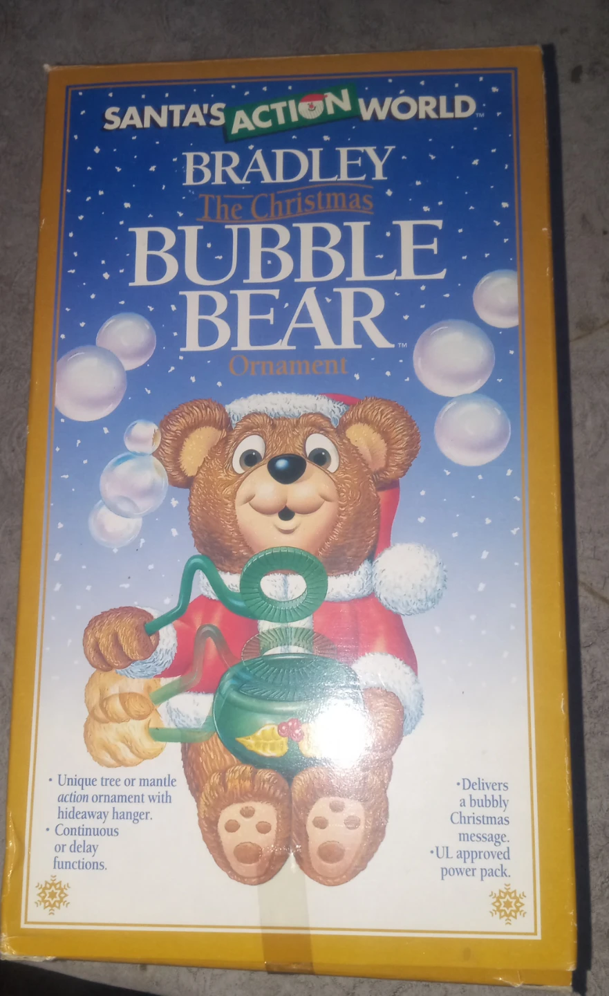 Kurt S. Adler Santa's Action World Bradley Christmas Bubble Bear