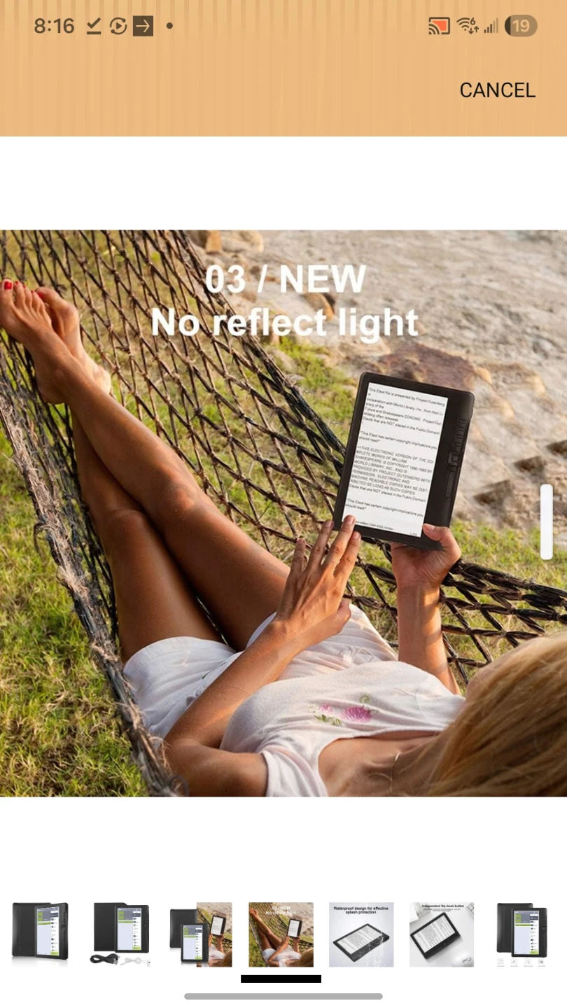 E-Reader BK7019 Portable 7-inch E-Book Reader - photo 3