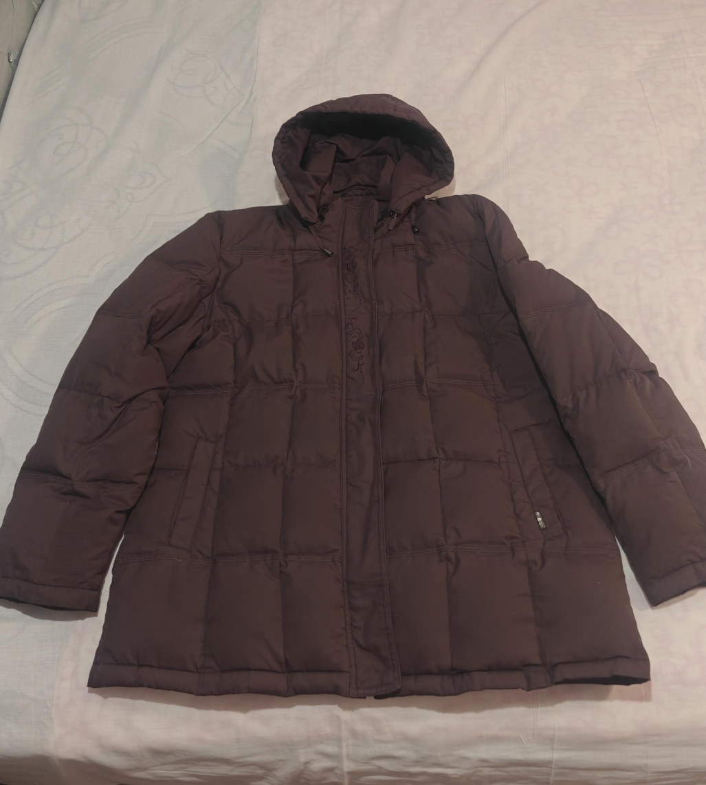 Women's Puffer Coat - Brown