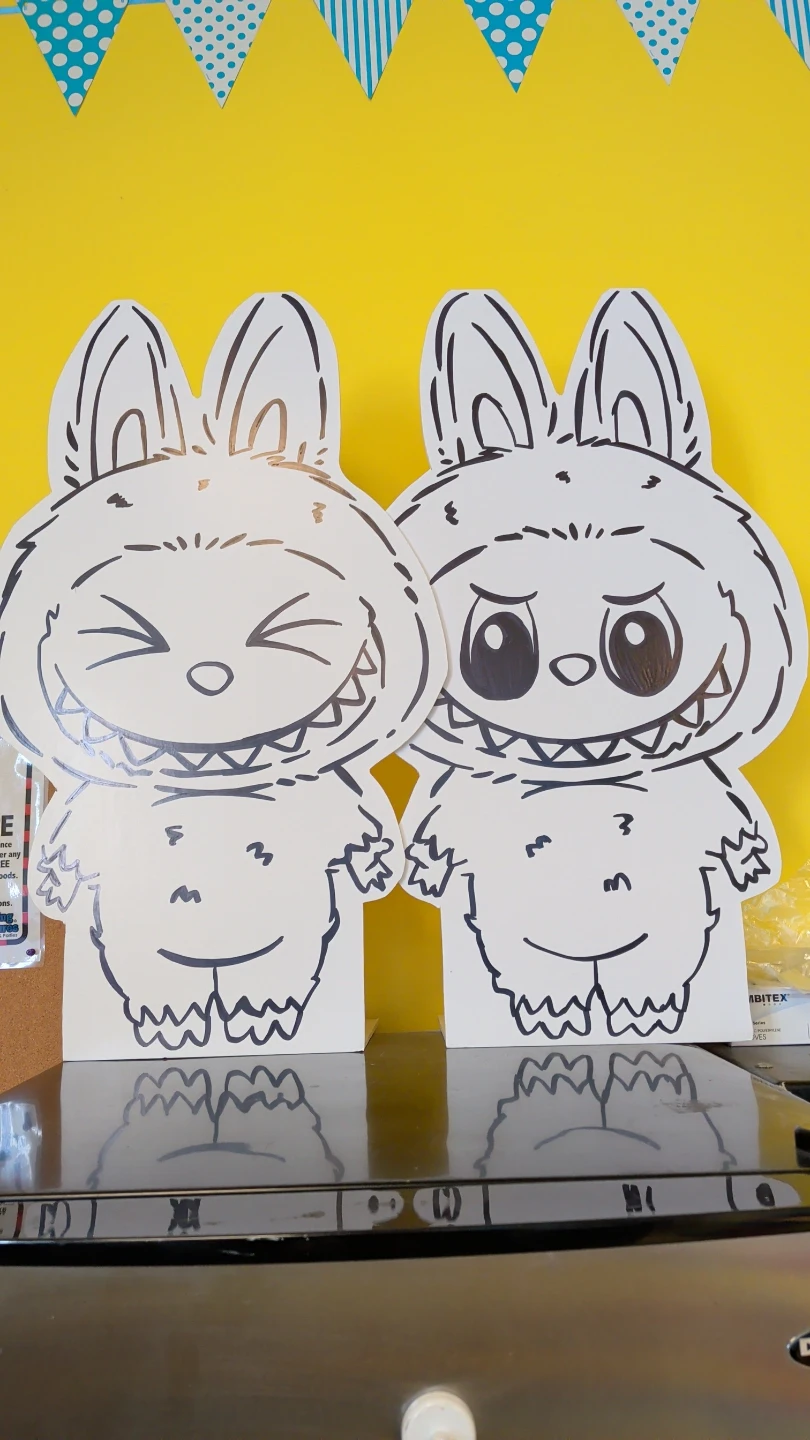 Labubu Cut Outs -- stand up