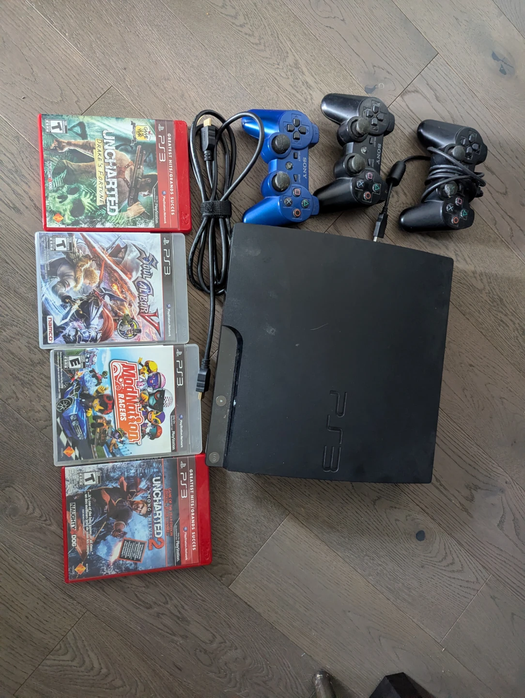 PS3 Slim - CECH-2001A Serial number 120 gb -OEM controllers