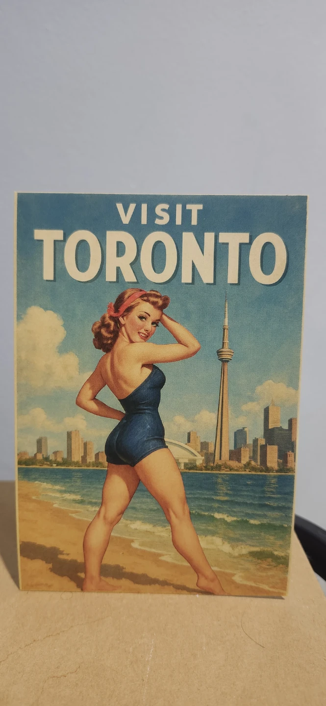 Visit Montreal Vintage Art Print - photo 2