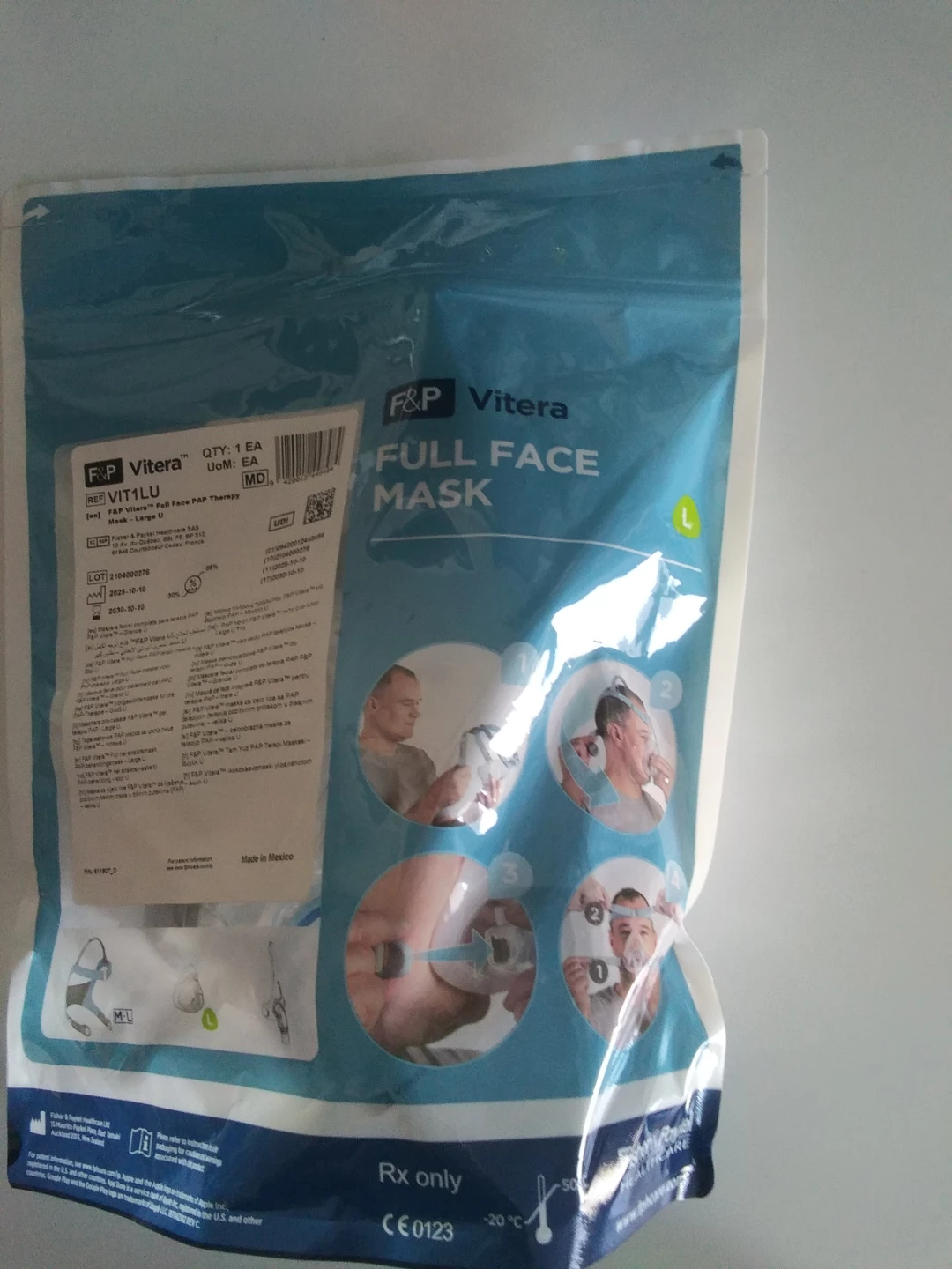 F&P Vitera Full Face Mask - Large