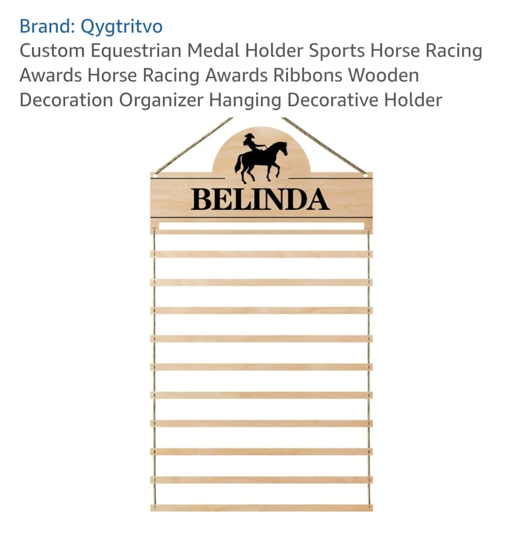 Custom Equestrian Medal Holder Sports Horse Racing Awards ...