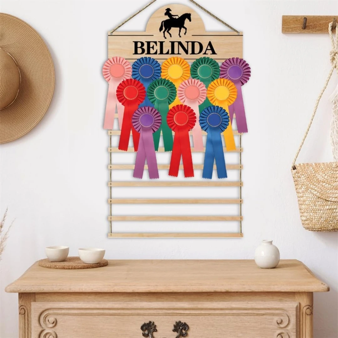 Custom Equestrian Medal Holder Sports Horse Racing Awards ... - photo 2