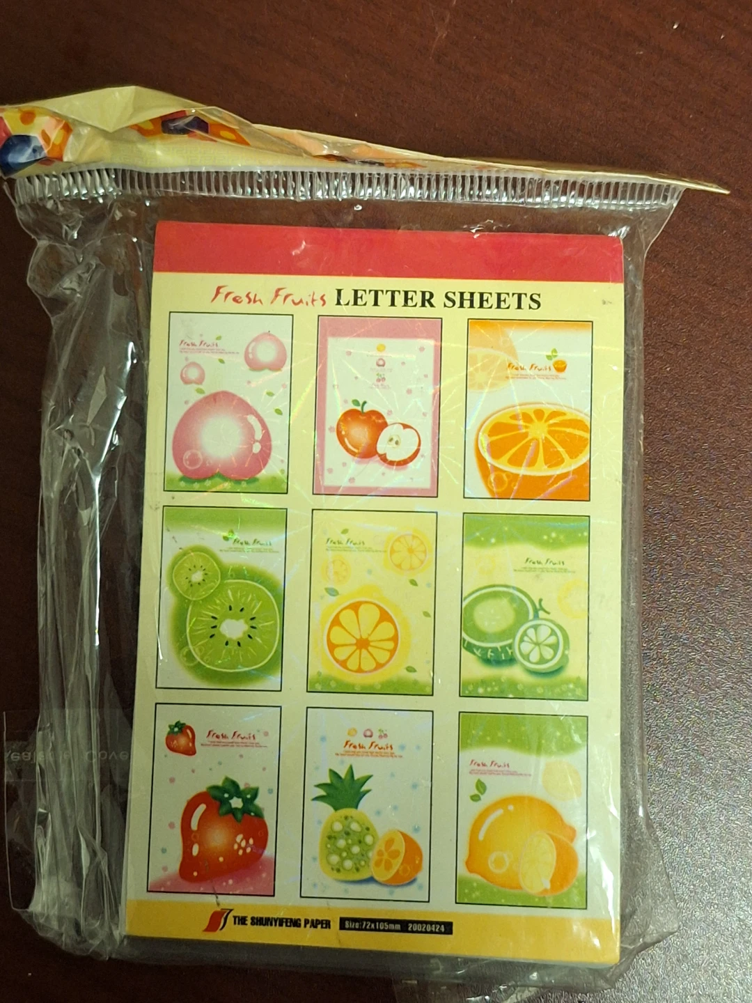 Fresh Fruits Letter Sheets