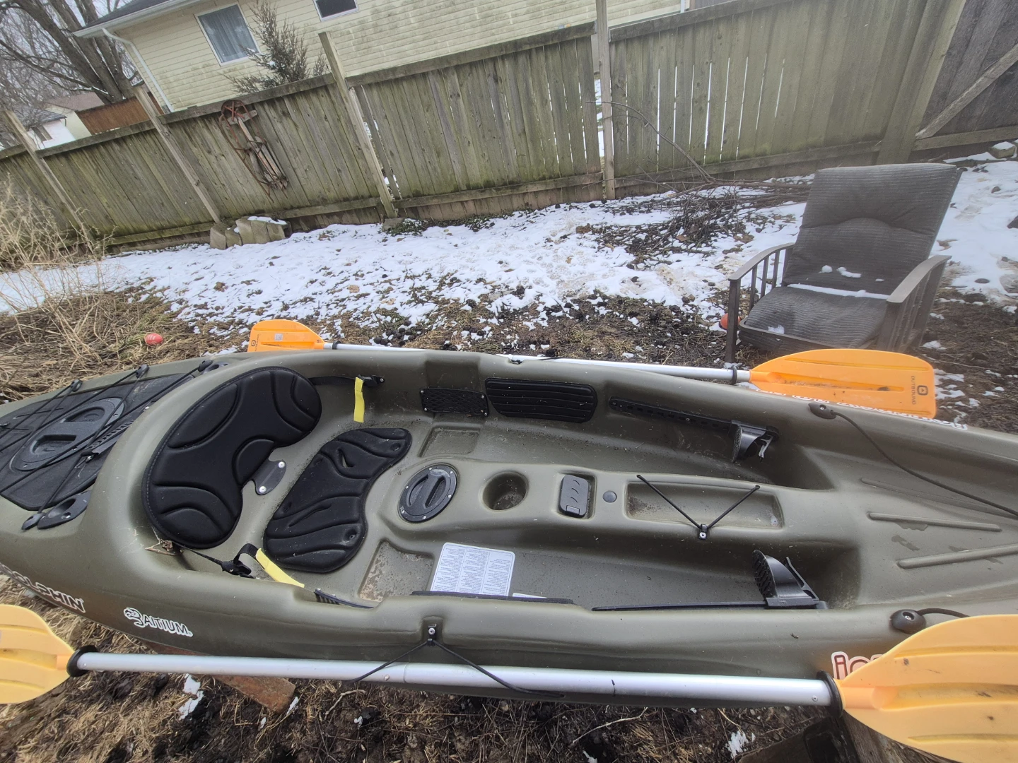 Lifetime Yukon Sit-In Kayak Package with Paddle and Fishing Gear - photo 3