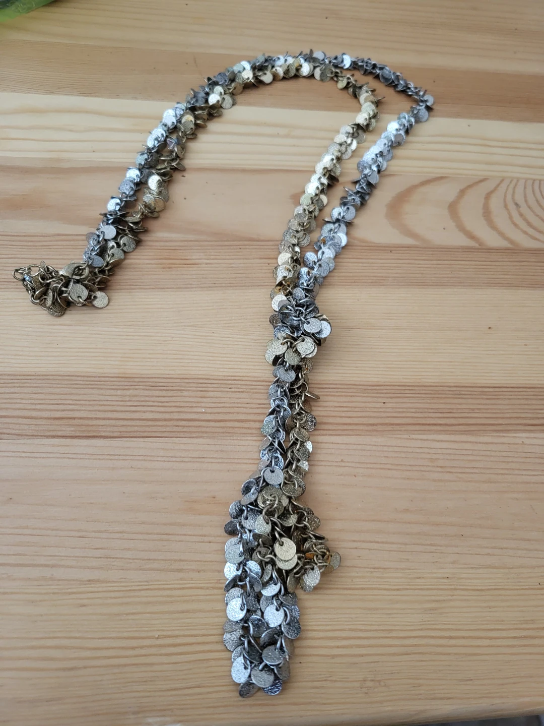 Layered Coin Charm Necklace
