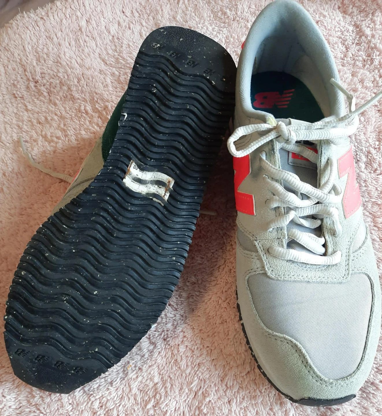 New Balance 420 Grey Pink Suede Sneakers[size9] - photo 2