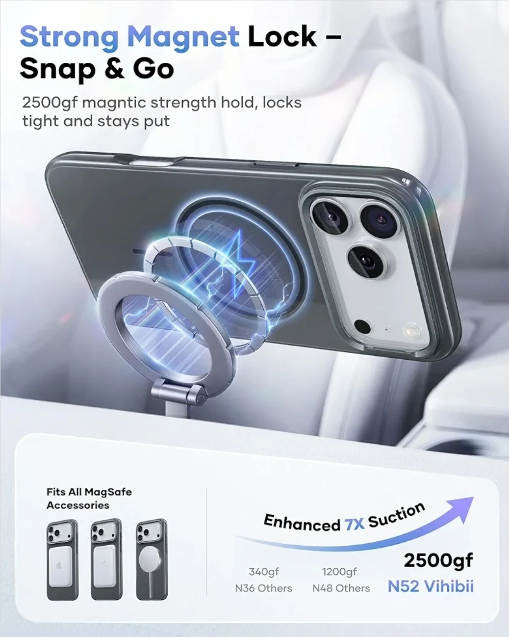 iPhone 17 Pro Max Case w/ Kickstand & MagSafe | Slim Shockproof - photo 5
