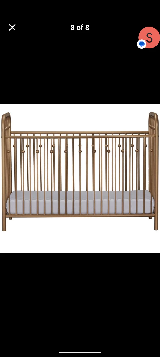 Gold Metal Crib