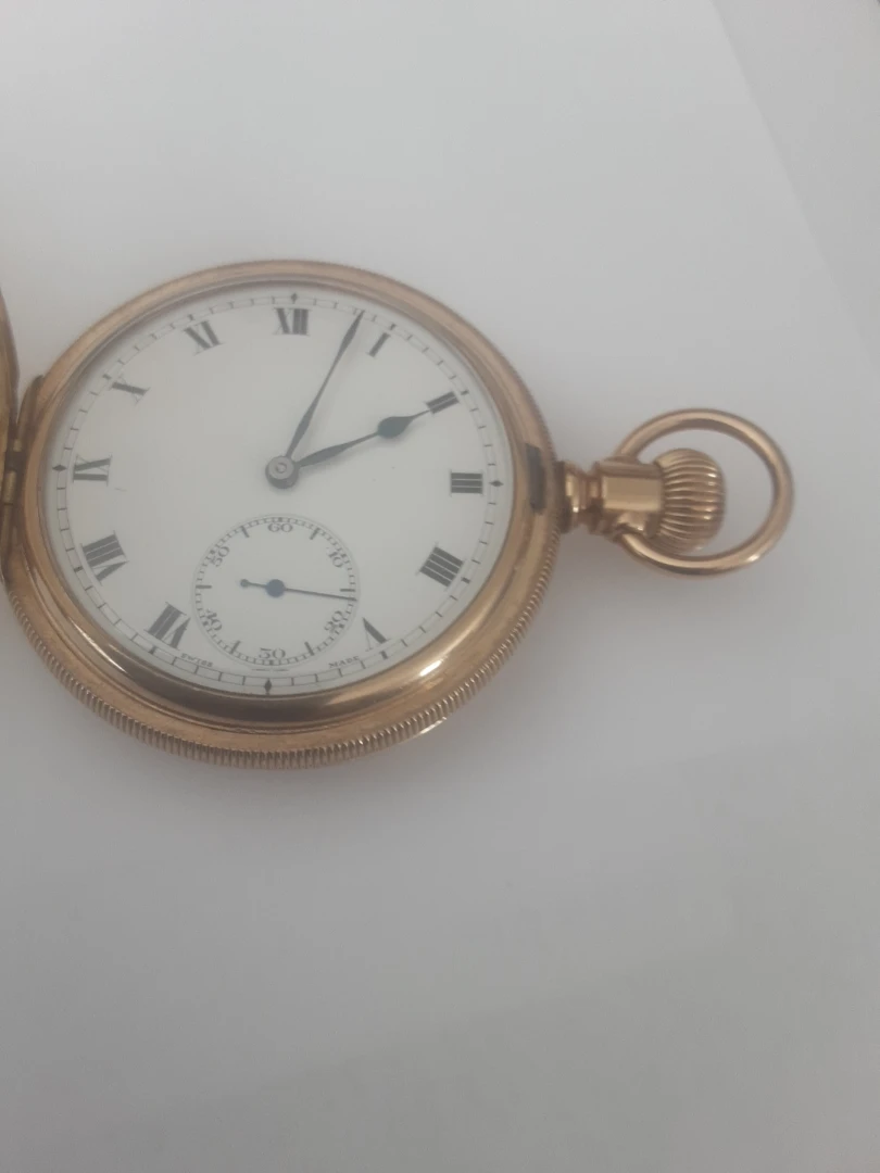 Rolex swiss 21j 16 s 10k Gold filled,  with  box, pocket watch - photo 2