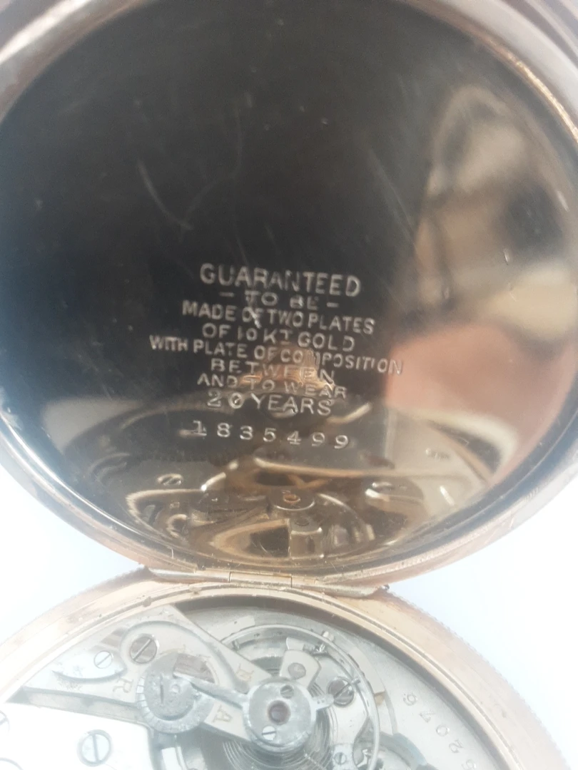 Rolex swiss 21j 16 s 10k Gold filled,  with  box, pocket watch - photo 5