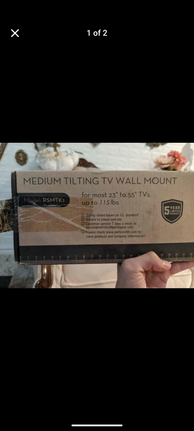 Perlegear Medium Tilting TV Wall Mount for 23"-55" TVs