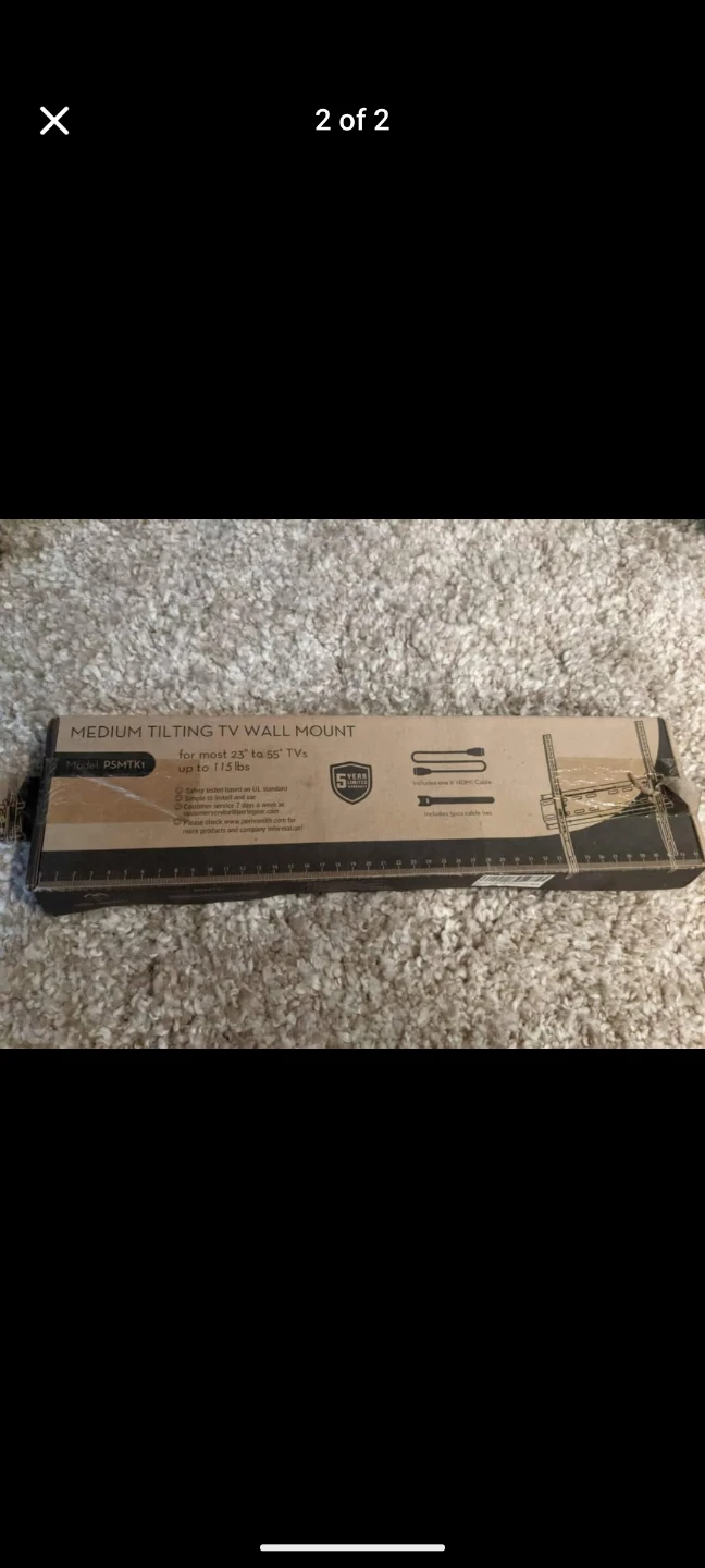 Perlegear Medium Tilting TV Wall Mount for 23"-55" TVs - photo 2